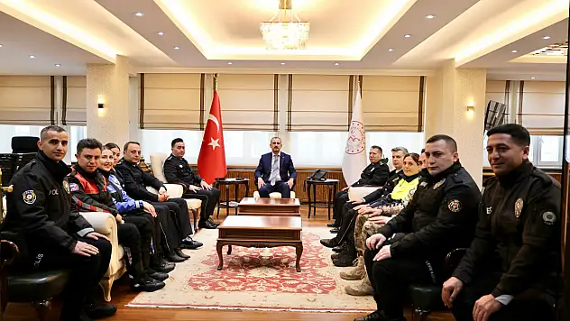 Vali Bozkurt, Polis Haftası'nda emniyet heyetini ağırladı
