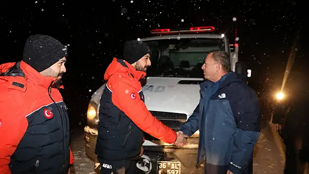 Vali Ziya Polat'tan Paslı Geçidi'nde Görev Yapan AFAD Ekiplerine Ziyaret
