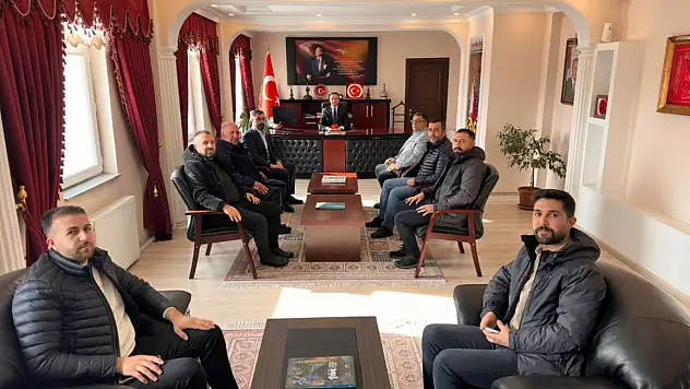 Van Çaldıran Esnaf ve Sanatkârlar Odası'ndan Kaymakam Bakan'a Ziyaret