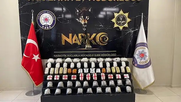 Van'da 55 kilogram uyuşturucu madde ele geçirildi