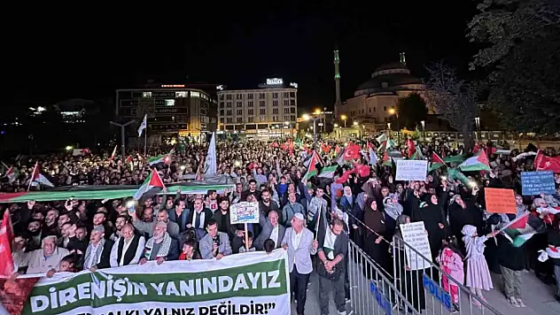 Van'da Binlerce Kişi Gazze'ye Destek İçin Sokaklara Çıktı