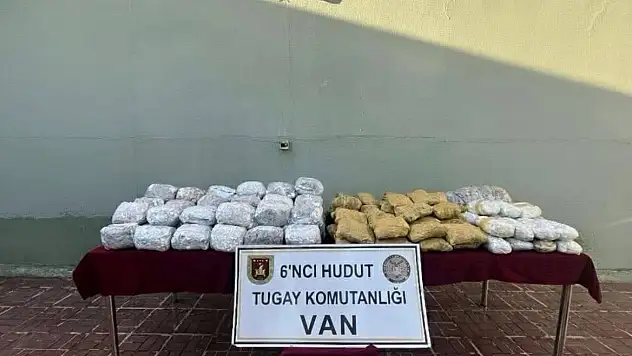 Van'da güvenlik güçleri 109 kilo uyuşturucu madde ele geçirdi