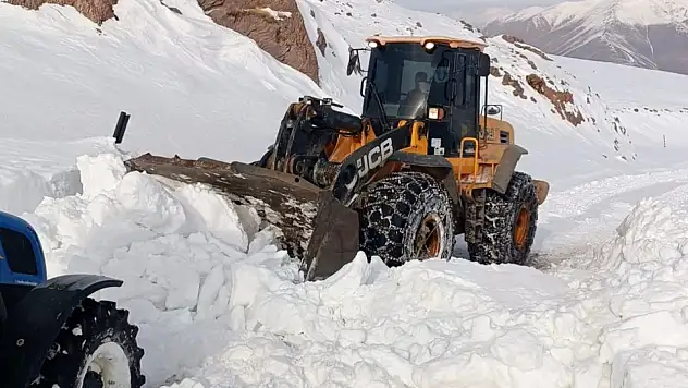 Van'da Kırsalda Karla Mücadele Aralıksız Sürüyor