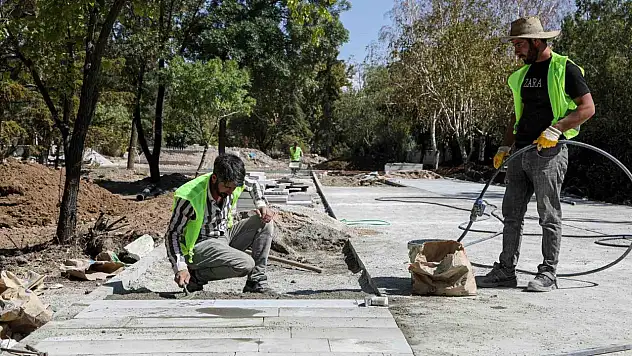Van'da millete bahçesi inşaatında sona doğru, sosyal alanlar zenginleşiyor