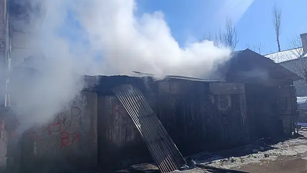 Van'da odunluk yangını büyük hasara neden oldu