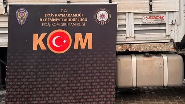 Van Erciş'te kaçak akaryakıt operasyonu