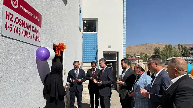 Varto'da 4-6 Yaş Grubu Kur'an Kursu Dualarla Hizmete Açıldı