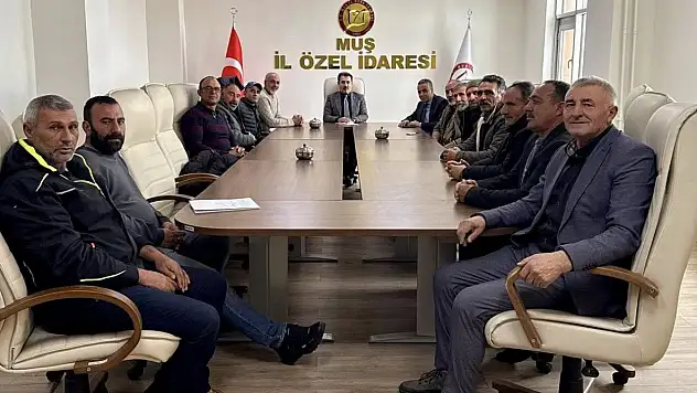 Varto Köy Muhtarlarından İl Özel İdaresine Yatırım Ziyareti