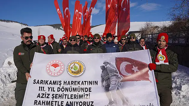 Vatan Uğruna Donan Kahramanlar Sarıkamış'ta Anıldı