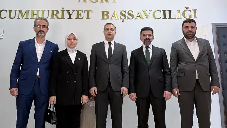 Ağrı Barosu'ndan Başsavcı İbrahim Yusufoğlu'na hayırlı olsun ziyareti