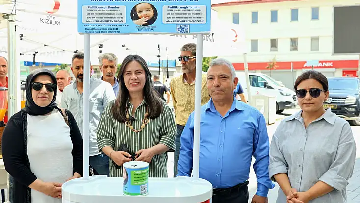 Ağrı Belediyesi'nden SMA hastası Kerem Beritan bebek için dayanışma desteği