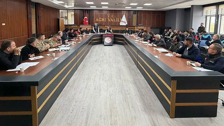 Ağrı’da afet anında kim, ne yapacak? AFAD’da kritik toplantı
