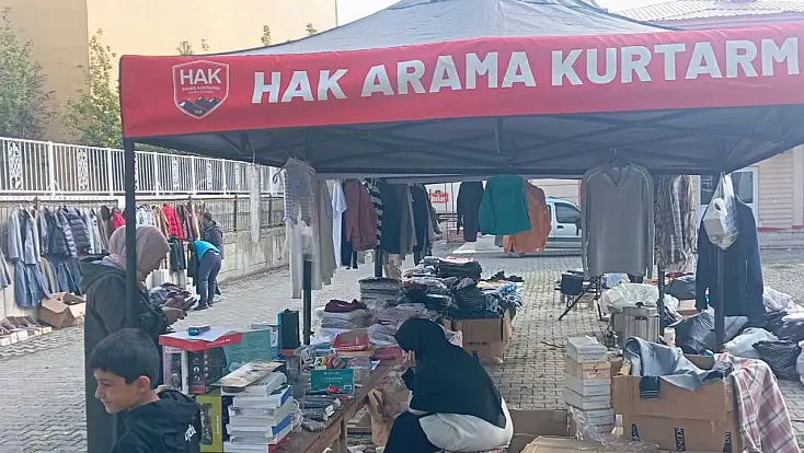 Ağrı’da Gazze için iki gün sürecek yardım kermesi kuruldu