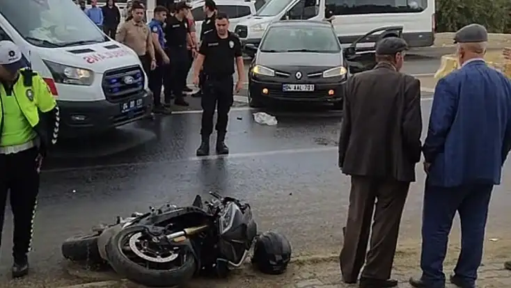 Ağrı’da otomobil motosiklete çarptı! Sürücü ağır yaralandı