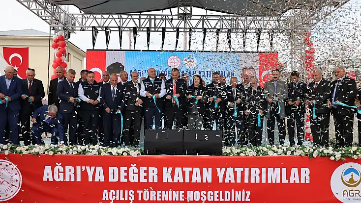 Ağrı’da üç büyük yatırım aynı törenle hizmete alındı