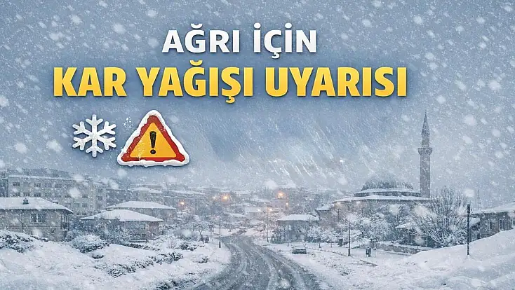 Ağrı için kar alarmı: Valilikten uyarı