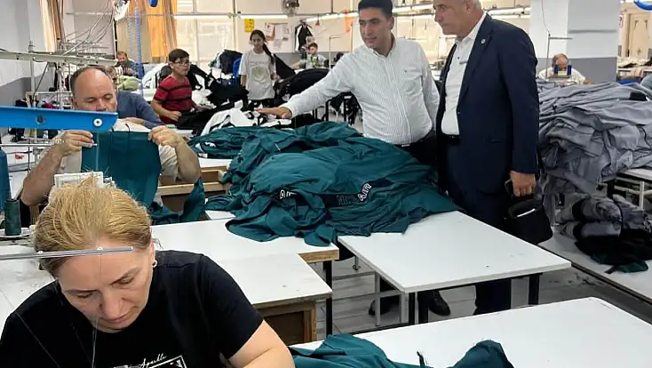Başkan Yakut’tan tekstil sektöründe faaliyet gösteren Önder Ballı’ya ziyaret