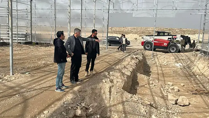 Diyadin’de jeotermal sera yatırımlarında son durum incelendi