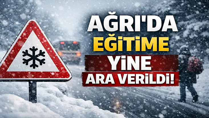 Kar yağışı nedeniyle Ağrı’da eğitime yine ara verildi