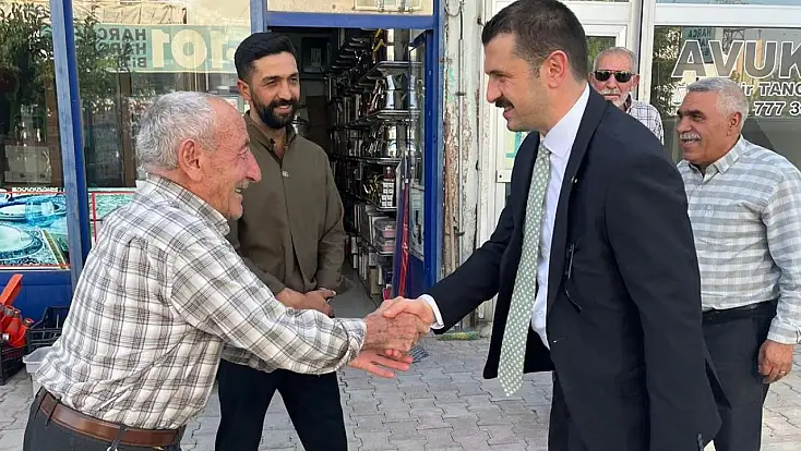 Kaymakam Coşkun hem esnafı dinledi hem yatırımları inceledi