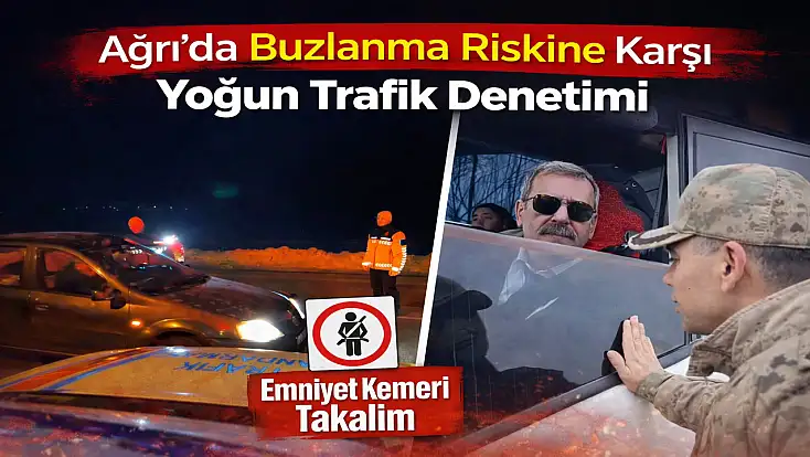 Soğuk hava etkisini artırdı, ekipler sürücüleri uyardı