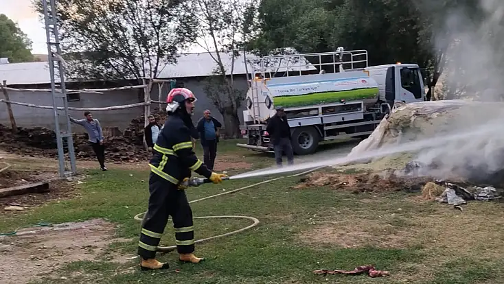 Taşlıçay’da korkutan yangın büyümeden kontrol altına aldı
