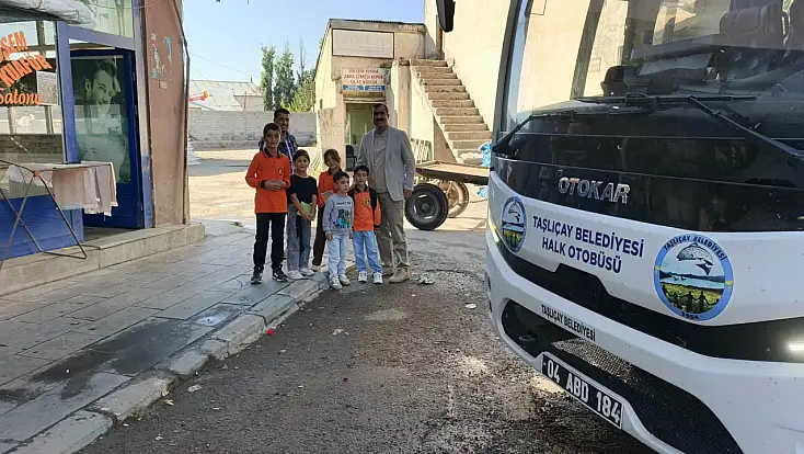 Taşlıçay’da öğrenciler okullarına ücretsiz taşınıyor