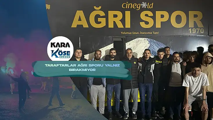 Zor günlerden geçen Ağrı Spor’a taraftarlar moral verdi
