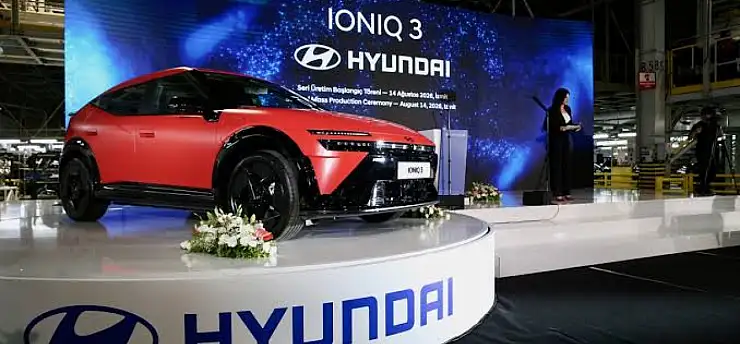 Hyundai Motor Türkiye ilk elektrikli aracı IONIQ 3'ün seri üretimine başladı