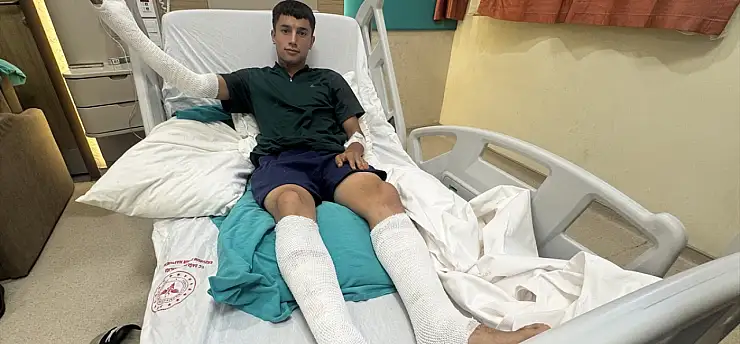 Iğdır'da motosikletini temizlerken bir anda alevler içinde kaldı