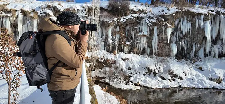 Koçköprü Kanyonu'nda kışın büyüsü