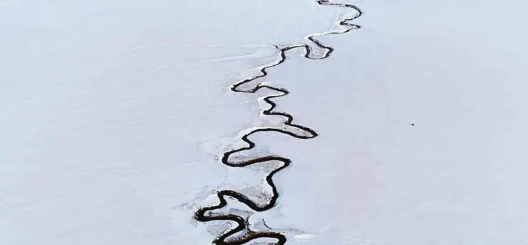 Nazik Gölü'ne uzanan beyaz serüven