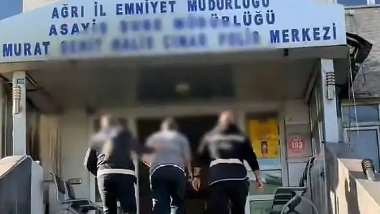 10 yıl hapis cezası bulunan şahıs Ağrı'da tutuklandı