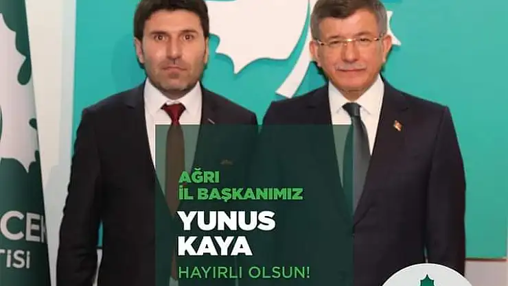 Gelecek Partisi Ağrı İl Başkanı İstifa etti