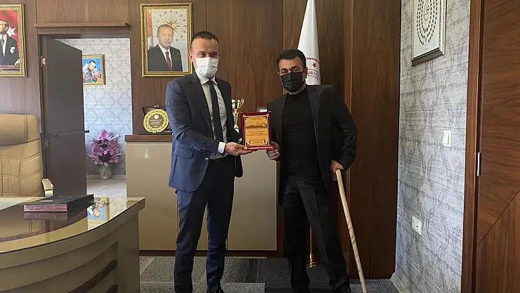 Başkan Topçi'den Müdür Tekin'e teşekkür ziyareti