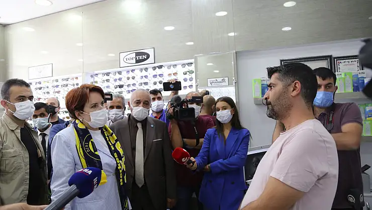 Akşener, Ağrı'da esnafı ziyaret etti