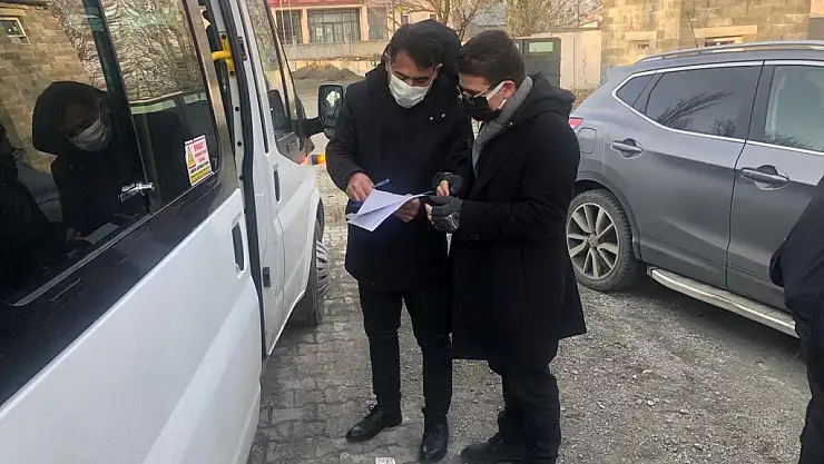 Hamur'da okul servisleri denetlendi