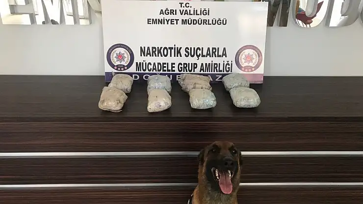 Ağrı'da 8 kilogram eroin ele geçirildi