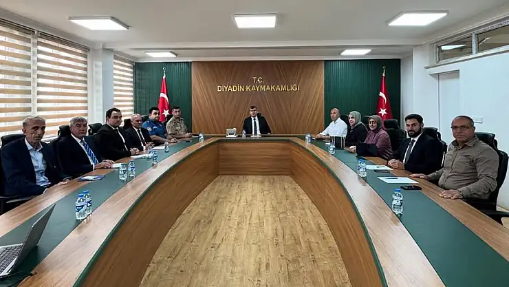 15 Temmuz etkinlikleri için Diyadin'de kurumlar bir araya geldi
