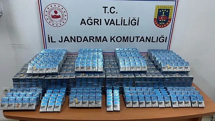 Ağrı'da 3 bin 851 paket kaçak sigara ele geçirildi