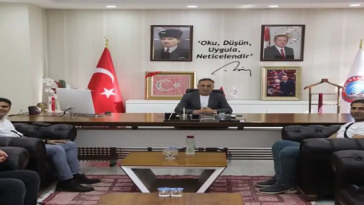 Ağrı Belediye Başkanı Karadoğan HEM Müdürü Polat'ı ağırladı