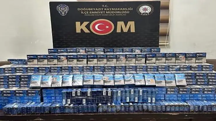 Ağrı'da kaçak sigara ve telefon operasyonu