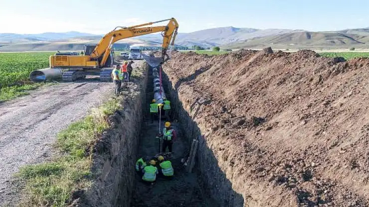 Ağrı Ovası Yazıcı Sulaması 2. kısım işi gün sayıyor