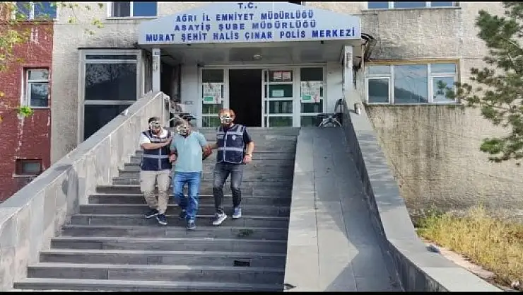 Ağrı'da 18 yıl hapis cezası olan bir şahıs yakalandı