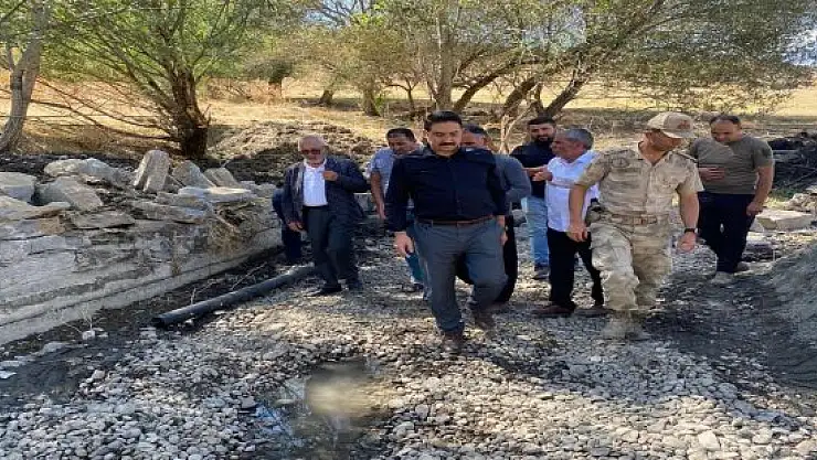 Hamur Kaymakamı Yıldırım, ilçeye bağlı köylerde incelemelerde bulundu