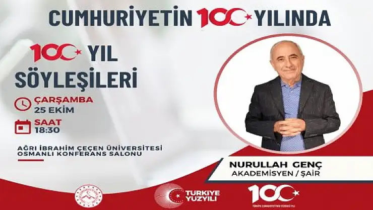 Nurullah Genç Ağrı'ya Geliyor