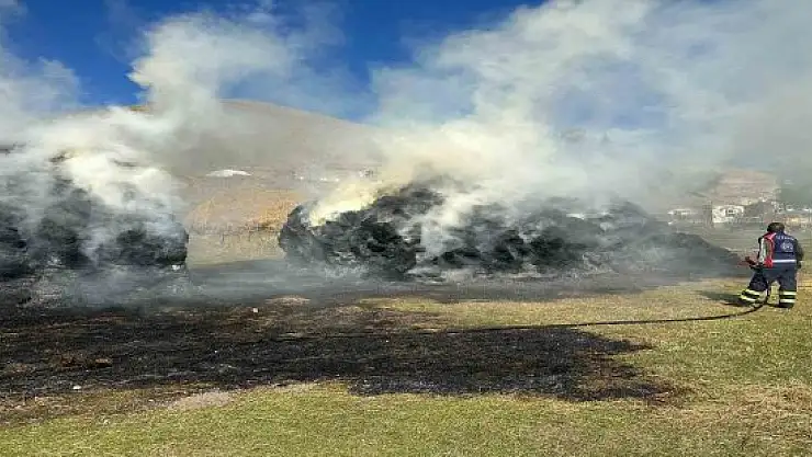 Taşlıçay'da ot yangını
