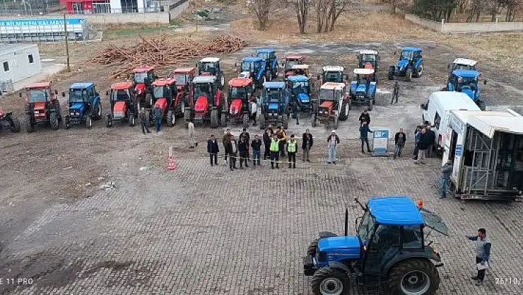 Eleşkirt'te 177 traktör fenni muayeneden geçti