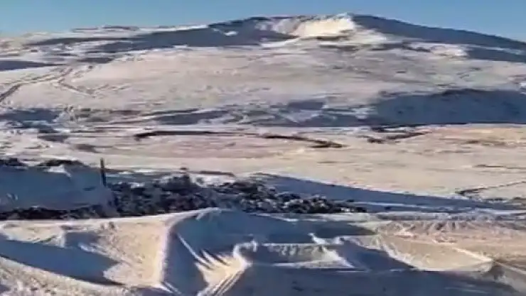 Ağrı'nın yüksek kesimleri beyaza büründü