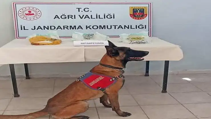 Ağrı'da yol kontrolünde 1.7 kilo metamfetamin yakalandı